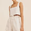 ALICE CROP TOP - NATURAL