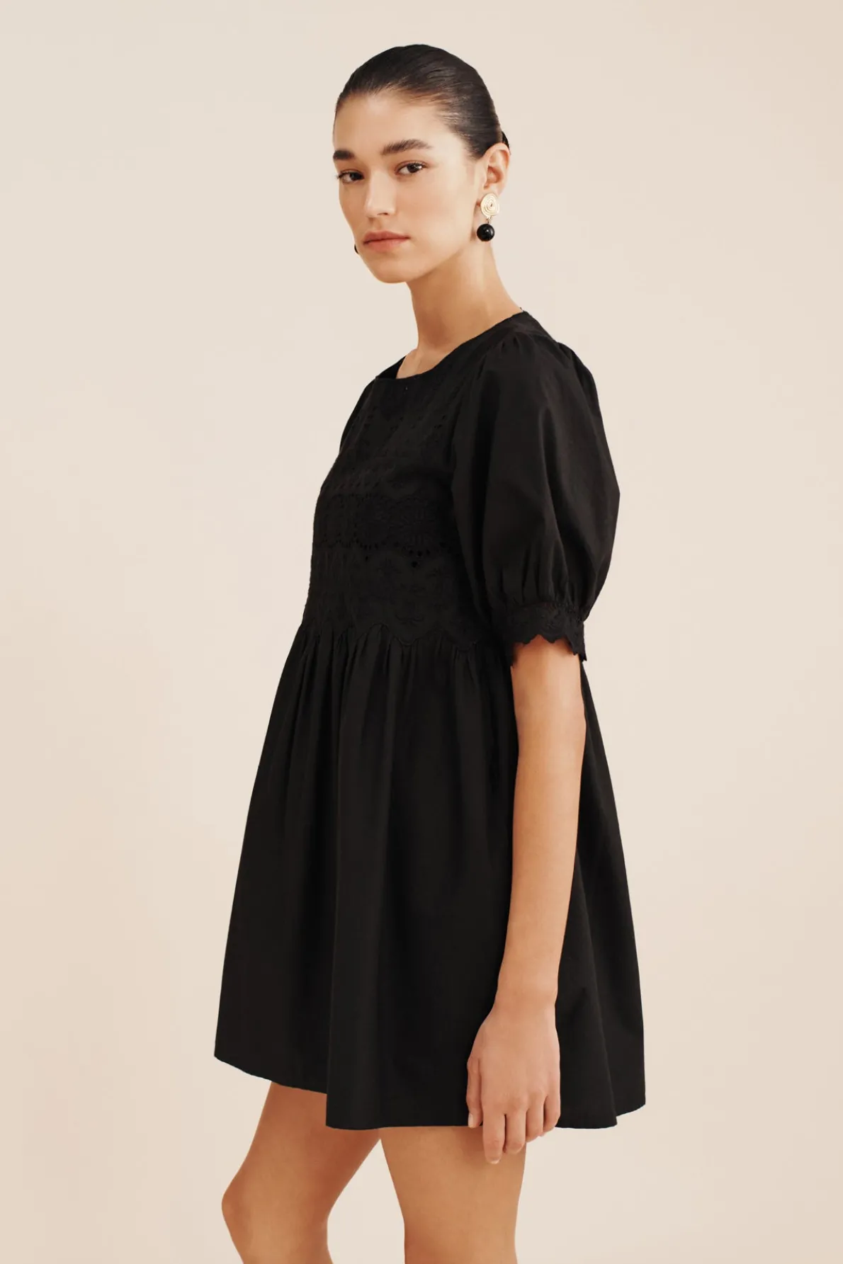 AMELIA MINI DRESS - BLACK