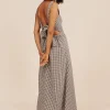 AMELIA SQUARE NECK DRESS - GINGHAM