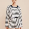 ARCHIE SHORT - NAVY STRIPE