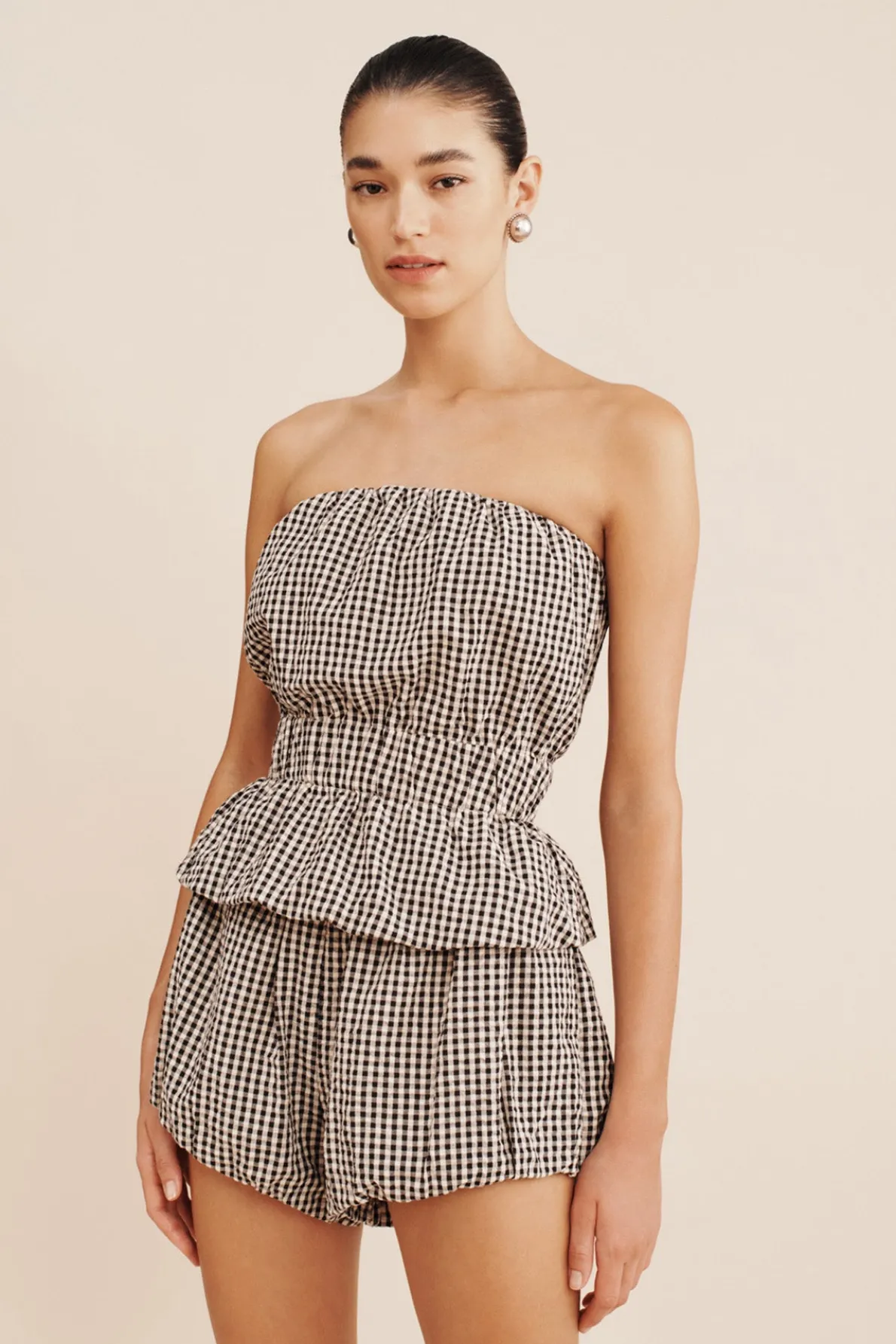 AURELIA SHORT - GINGHAM