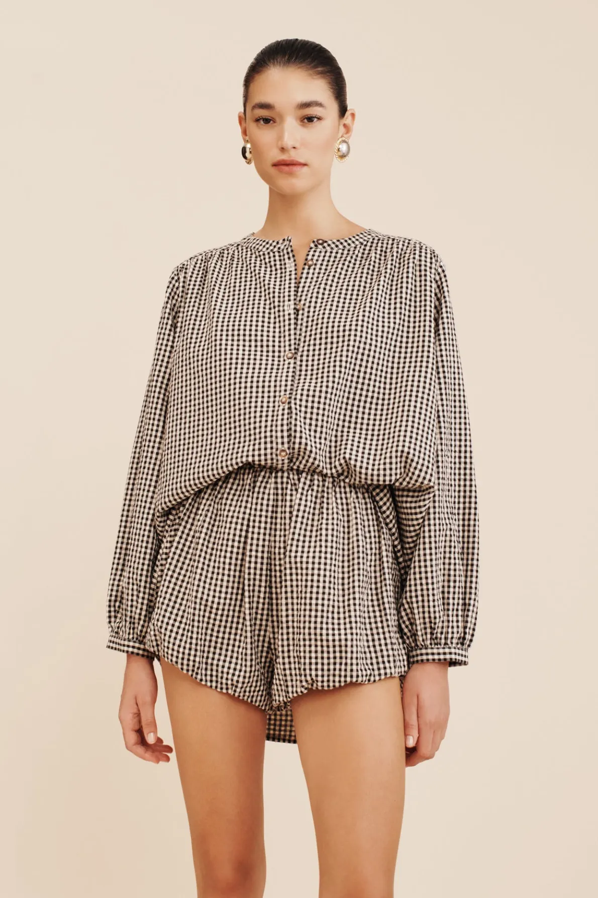 AURELIA SHORT - GINGHAM