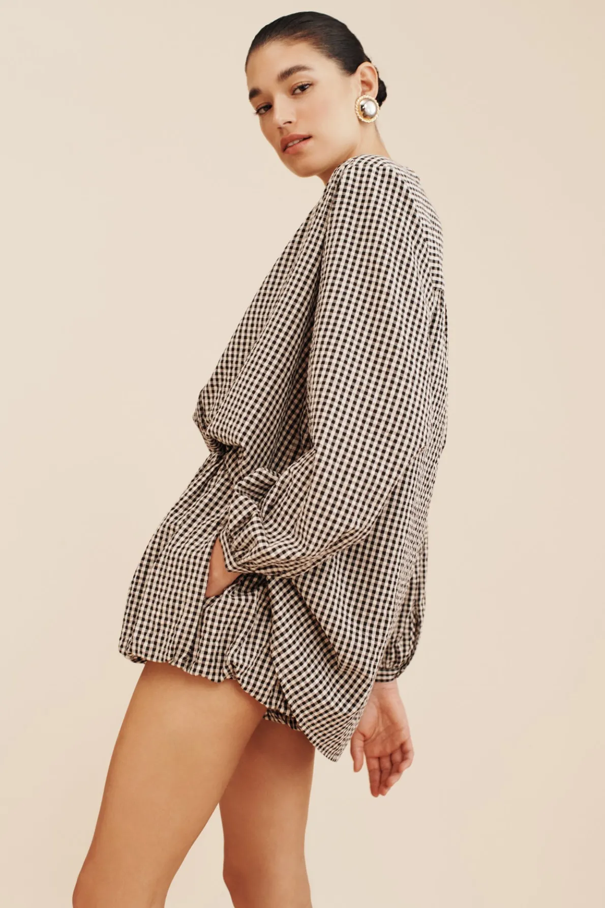 AURELIA SHORT - GINGHAM