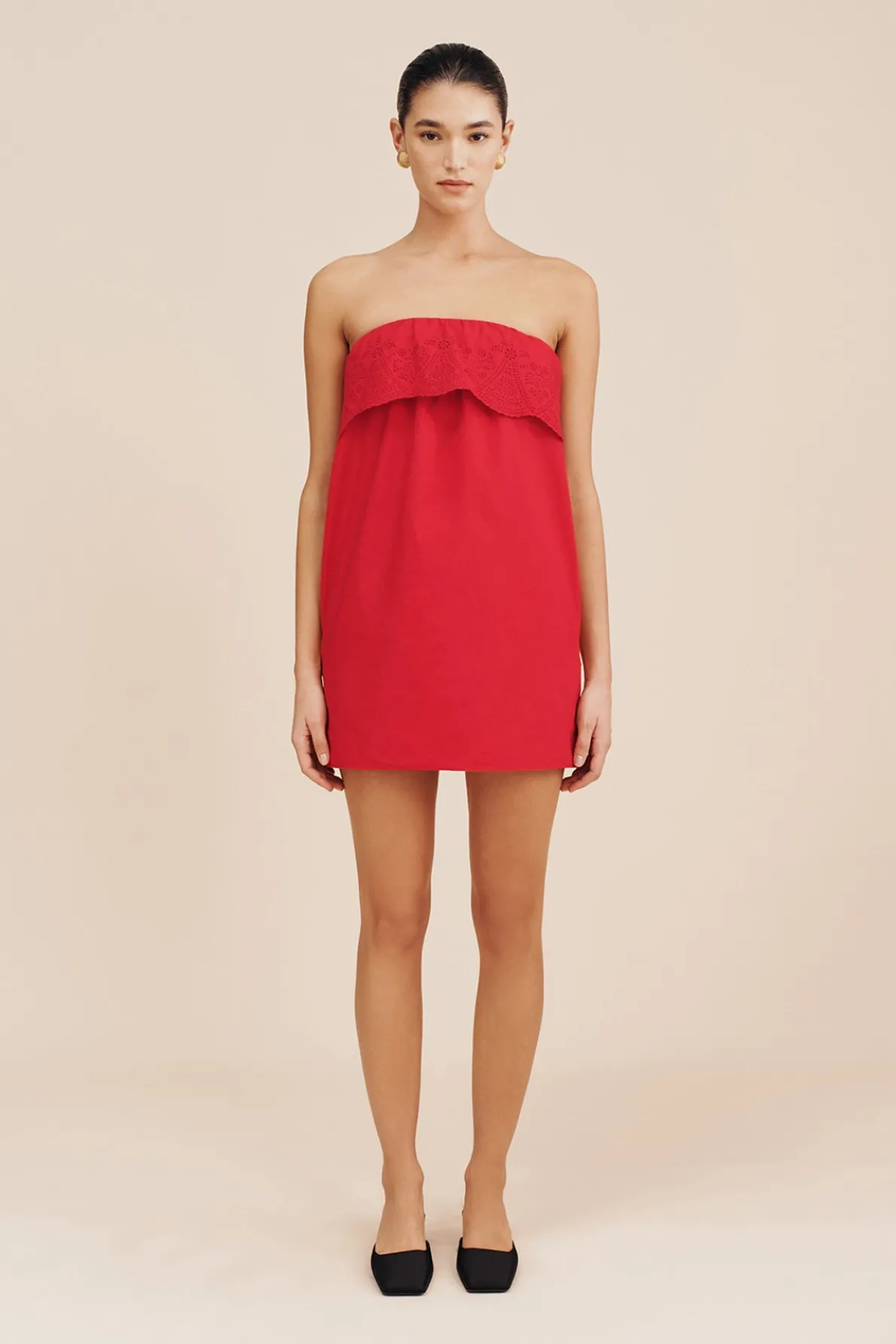 BERYL MINI DRESS - RUBY