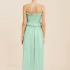 COBY STRAPLESS DRESS - COOL MINT