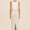 EMMA PENCIL SKIRT - NATURAL