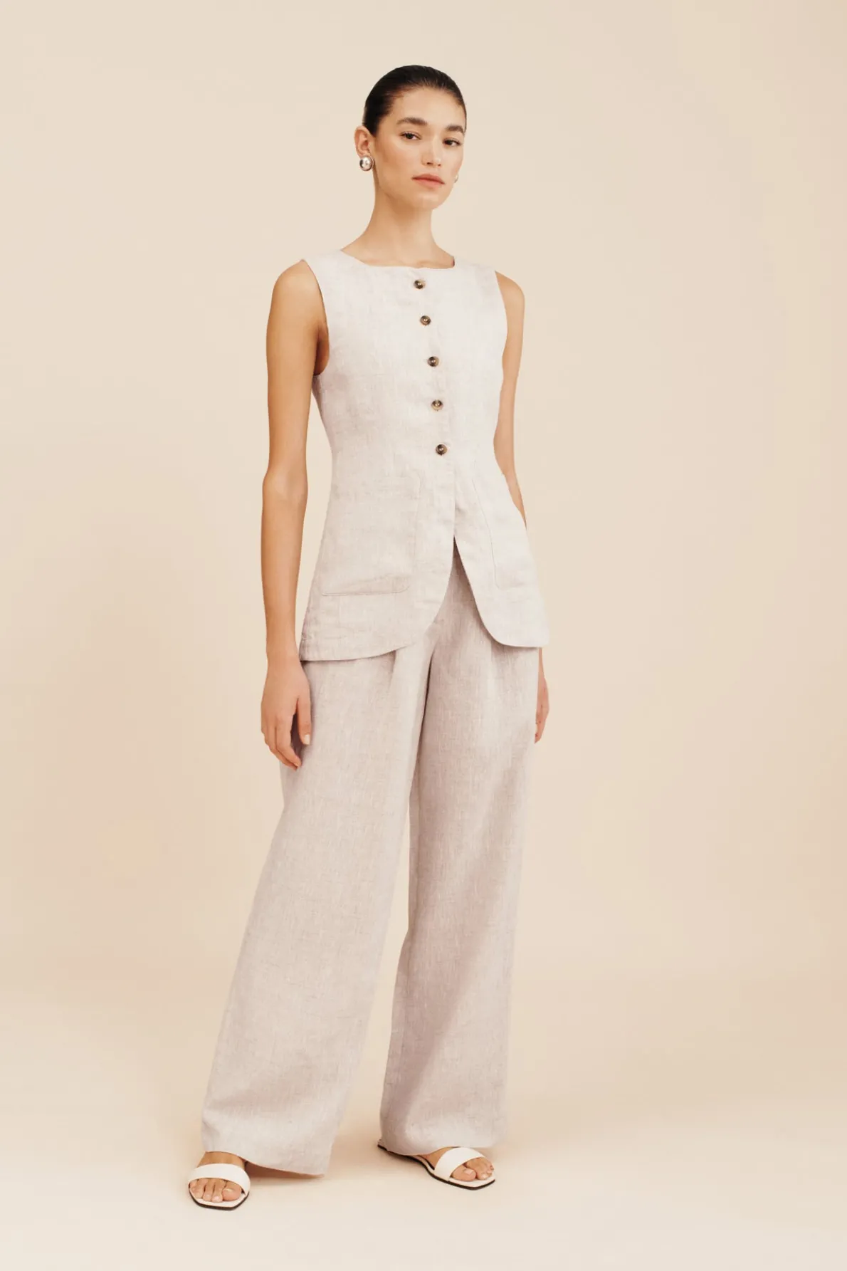 EMMA VEST - NATURAL