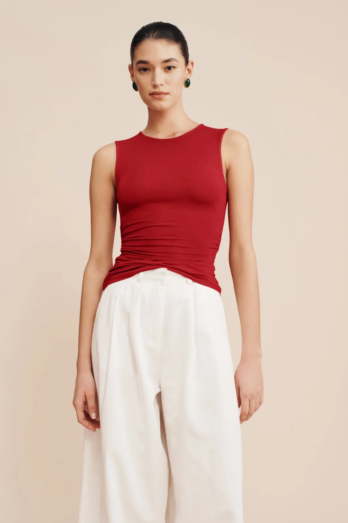 ISABELA TOP - CRIMSON