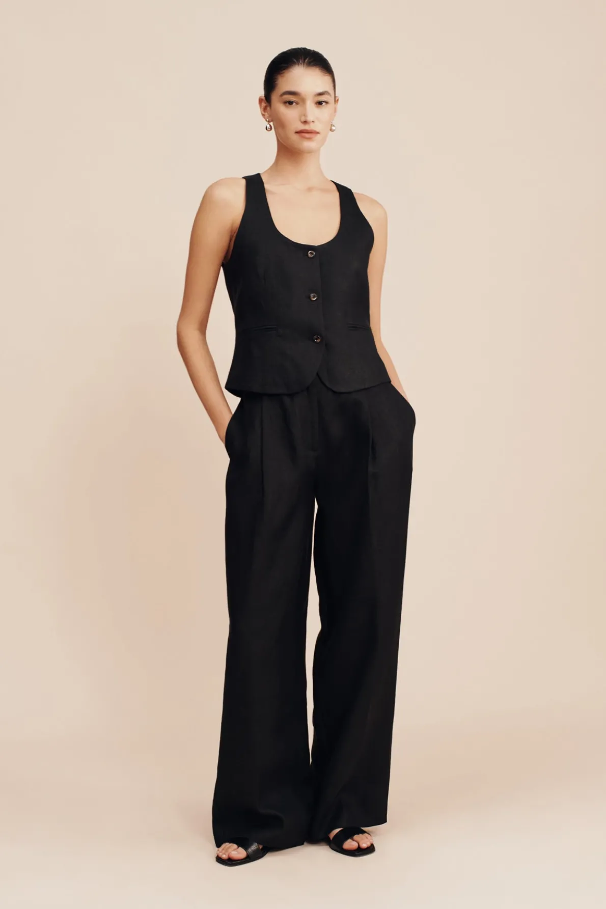 LEON TROUSER - BLACK