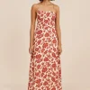 LORI DRESS - SCARLET BLOOM