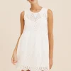 LOUISA MINI DRESS - VINTAGE WHITE