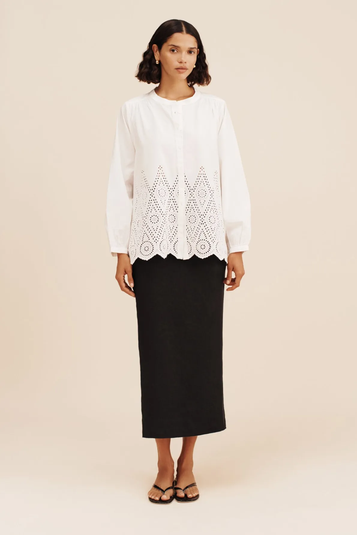 LOUISA SHIRT - VINTAGE WHITE