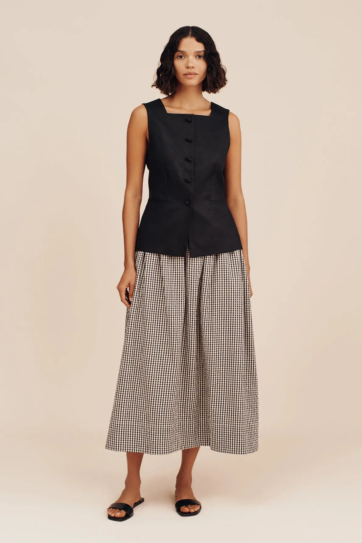 LUCAS SKIRT - GINGHAM