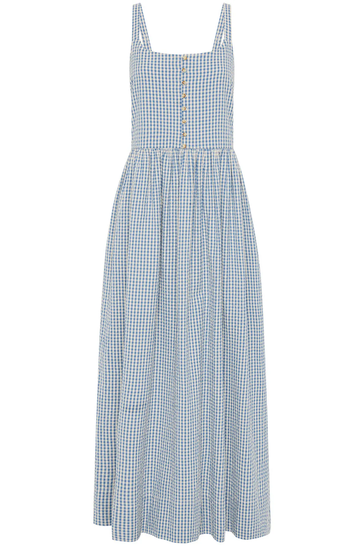 MIRA DRESS - BLUE GINGHAM