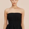 MYLAH STRAPLESS DRESS - BLACK