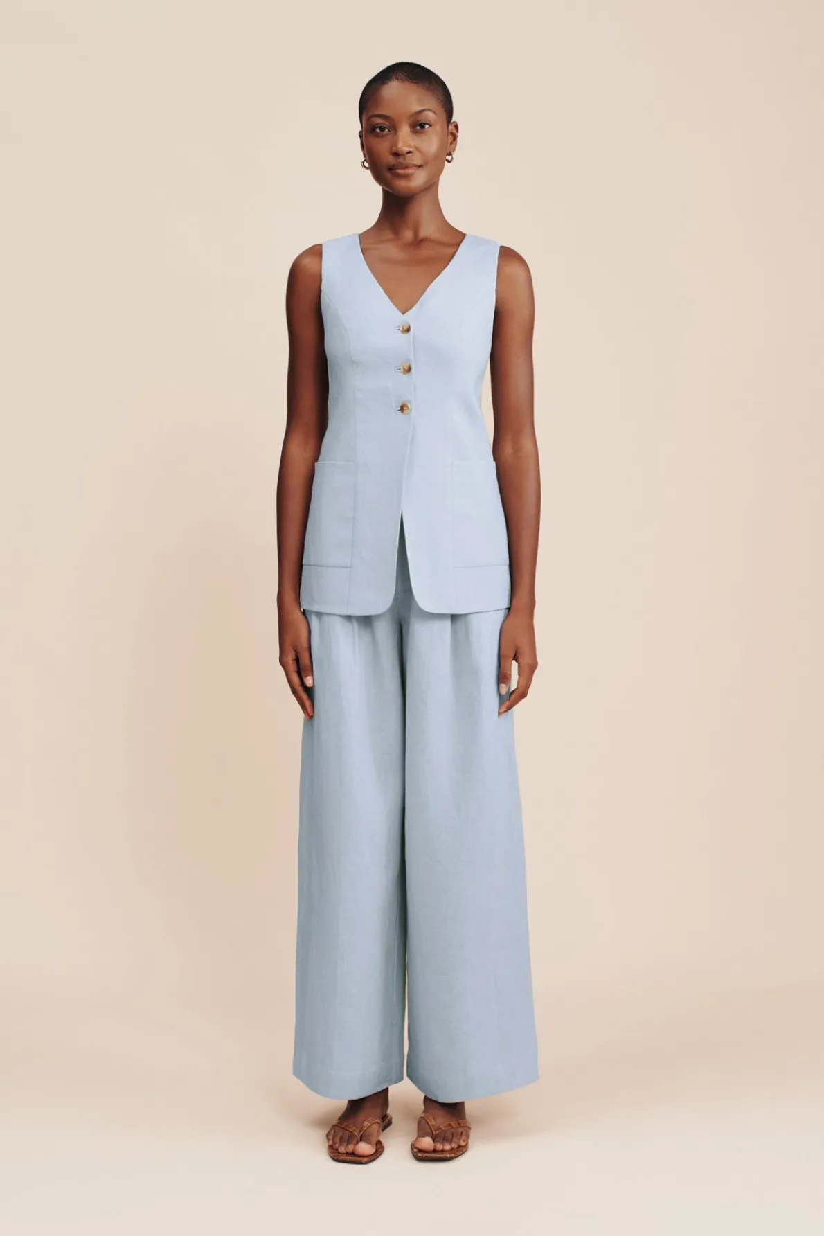 PARKER TROUSER - SILVER BLUE