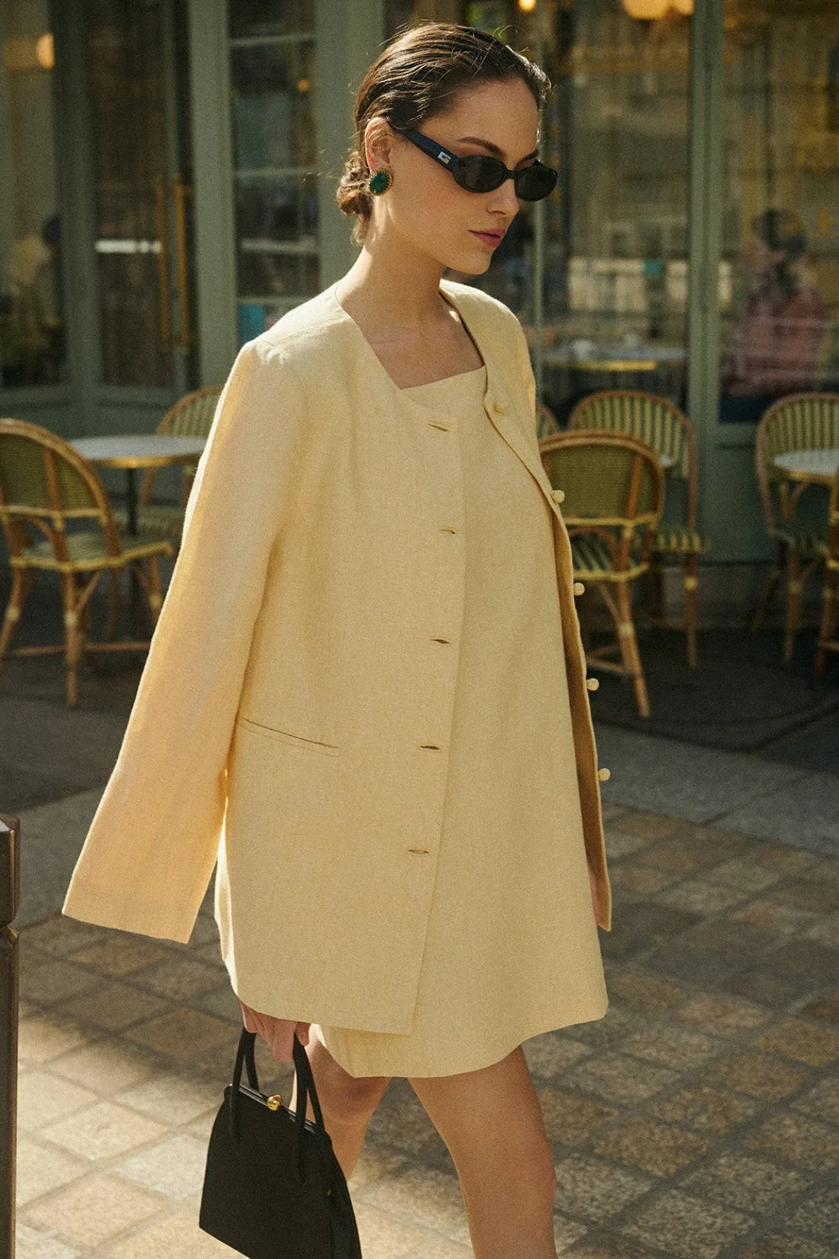 RIO SHIFT JACKET - DUSTY CITRON