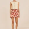 ROMEO MINI SKIRT - SCARLET BLOOM