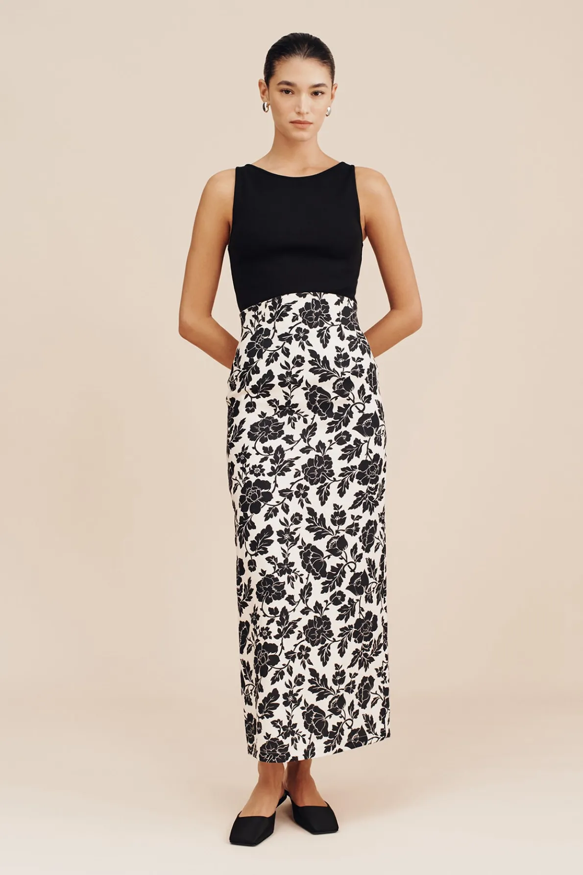 ROMEO SKIRT - NOIR BLOOM