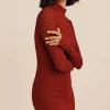 ROMY HIGH NECK DRESS - CHILLI