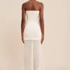 ROMY STRAPLESS DRESS - CREAM