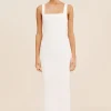 SKYLA COLUMN DRESS - IVORY