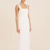 SKYLA COLUMN DRESS - IVORY