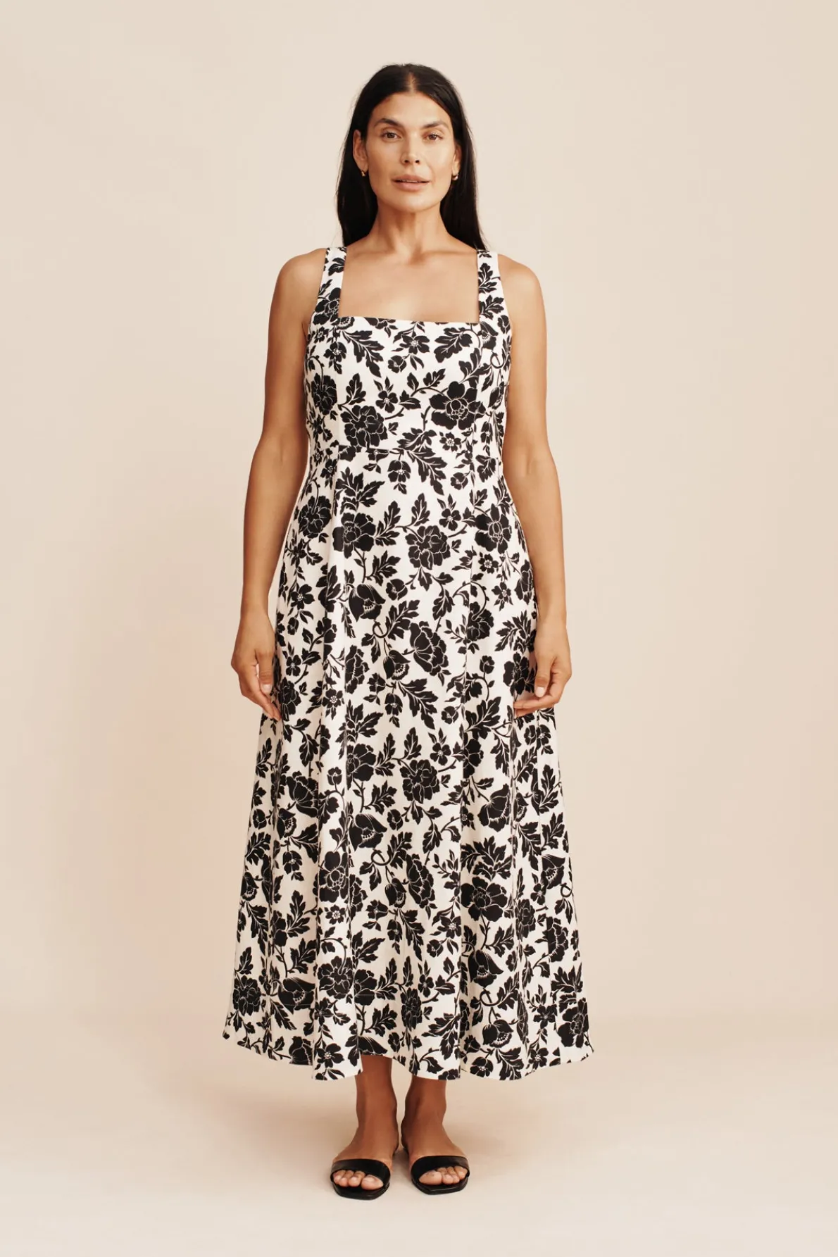 SKYLA DRESS - NOIR BLOOM