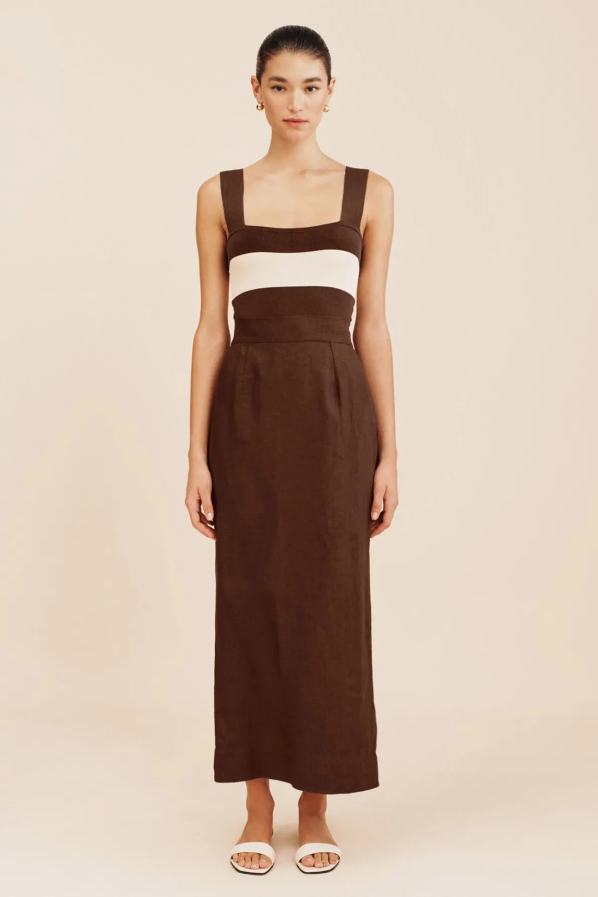 THEO CAMI - CHOCOLATE STRIPE