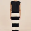 THEO SKIRT - BLACK STRIPE