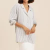 ZADIE SHIRT - SEAGRASS STRIPE
